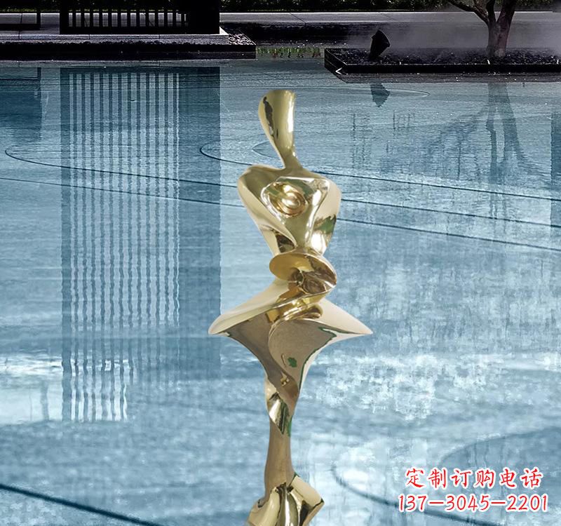 淄博不锈钢材质的人体雕塑