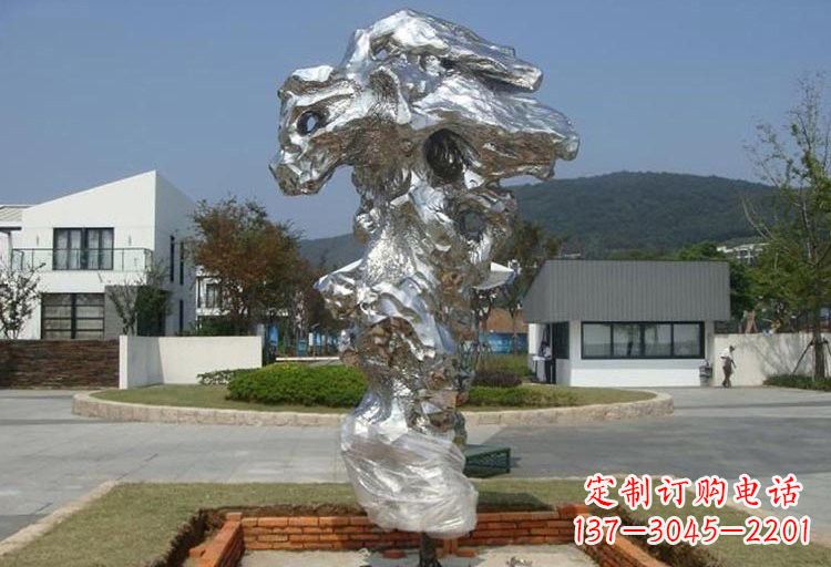 淄博不锈钢太湖石雕塑精美绝伦