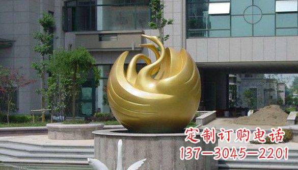淄博不锈钢天鹅雕塑