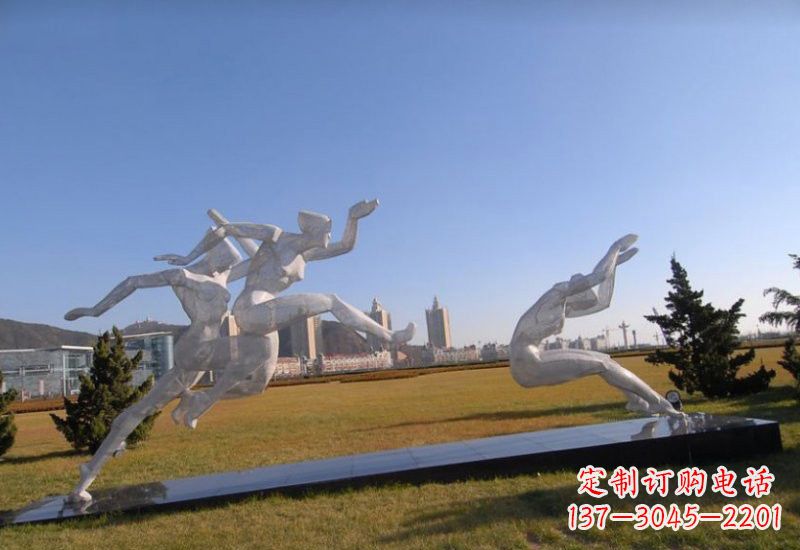 淄博不锈钢运动员雕塑