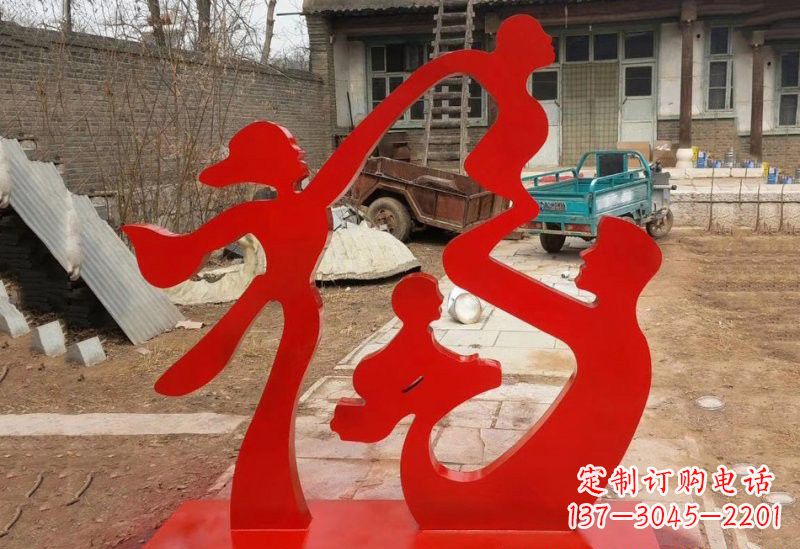 淄博不锈钢福字雕塑给家庭带来更多福气