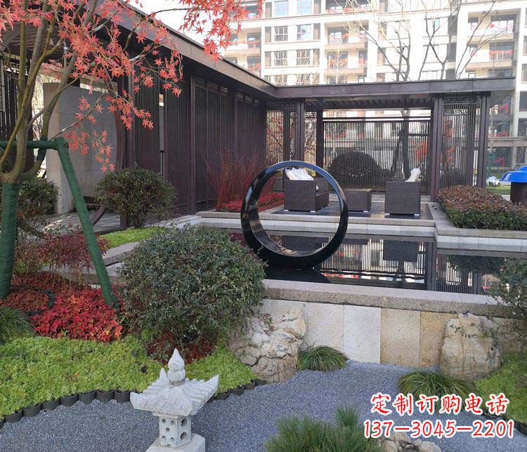 淄博不锈钢圆环雕塑——精美绝伦