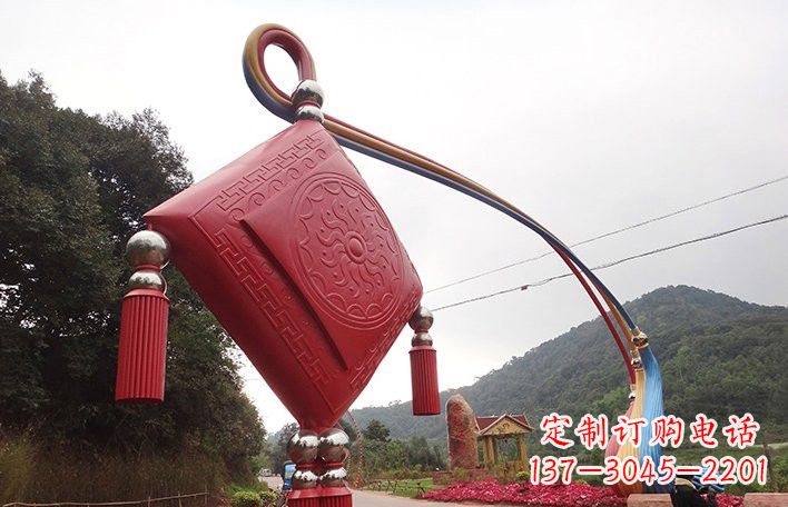 淄博精美不锈钢拱门雕塑
