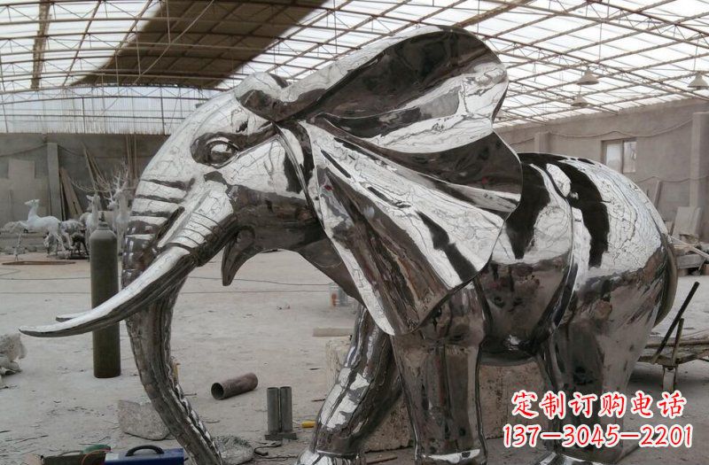 淄博不锈钢大象传承与美的结合