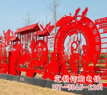 淄博不锈钢党旗雕塑——缅怀先烈、继续前进