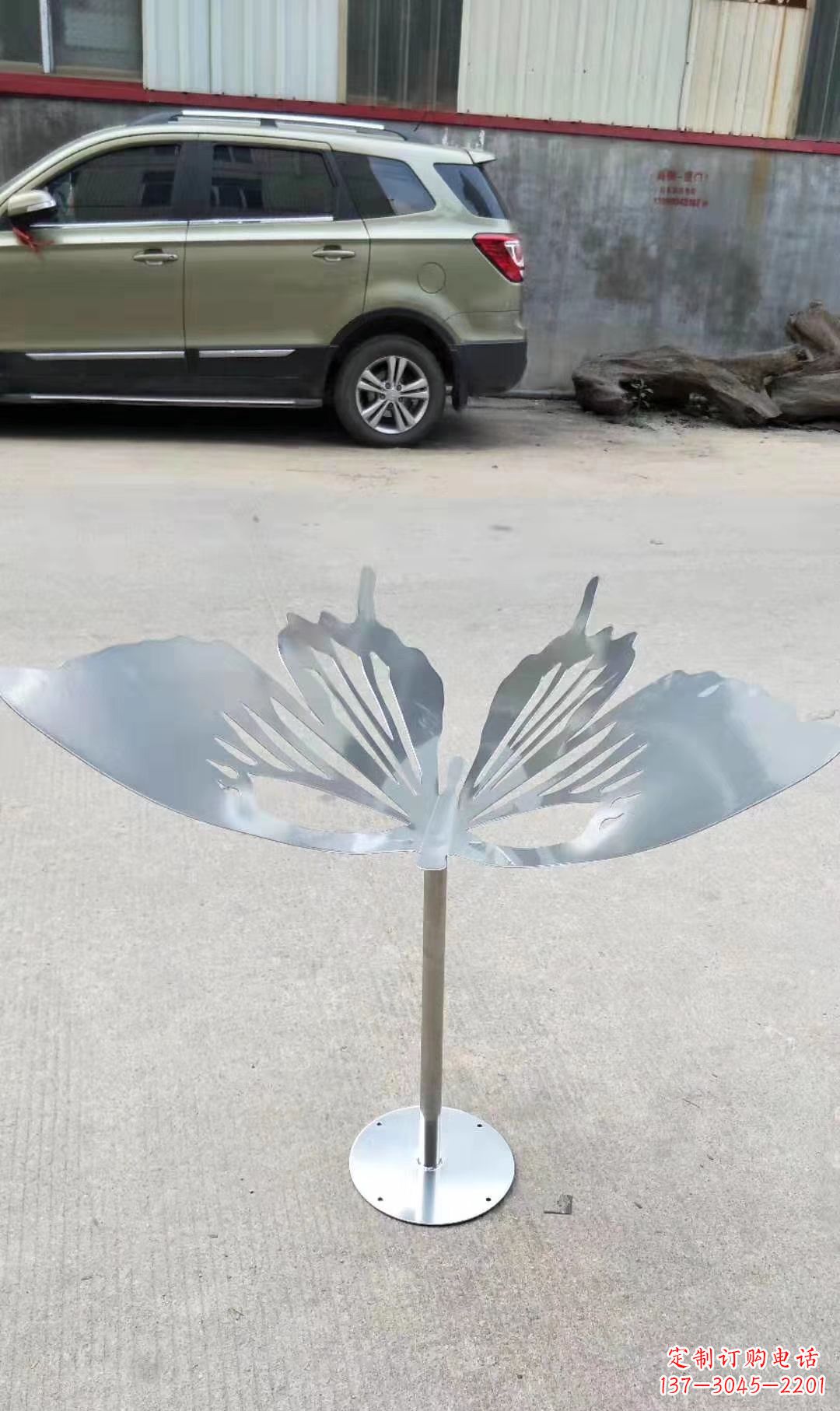 淄博绚丽精美的不锈钢蝴蝶雕塑
