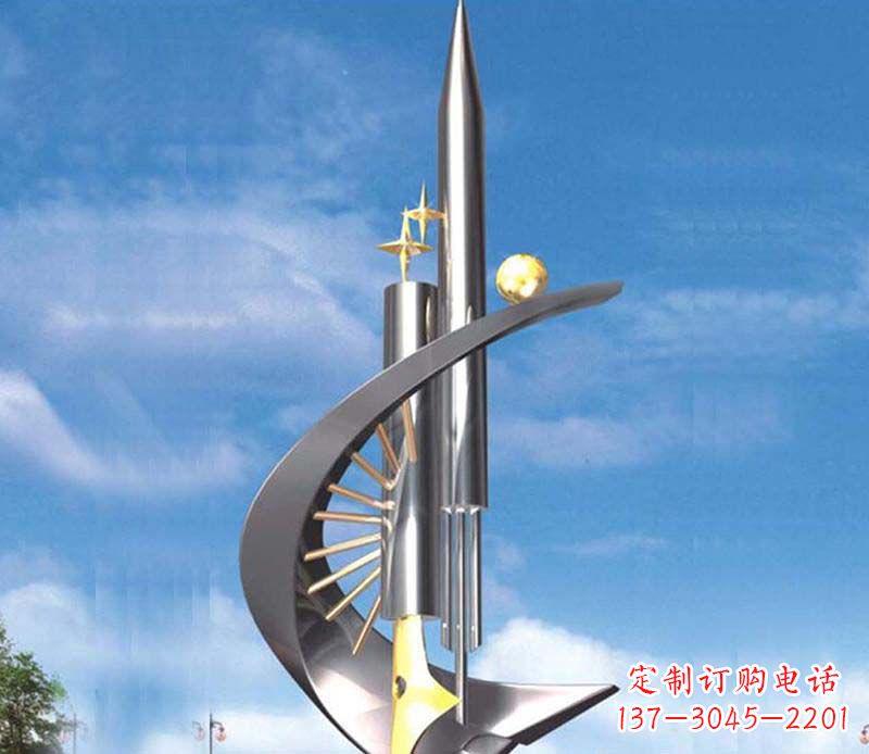 淄博不锈钢笔雕塑艺术与精美的完美结合