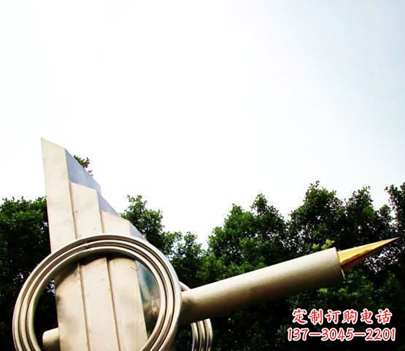 淄博不锈钢钢笔雕塑把简单的钢笔变成艺术品
