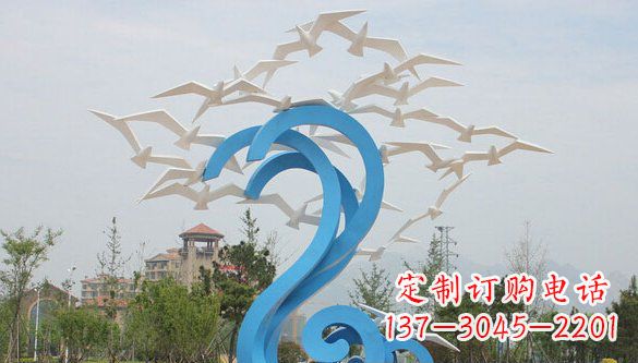 淄博鸽子雕塑不锈钢的象征