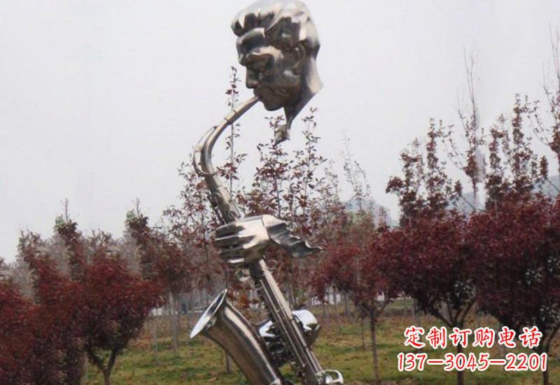 淄博不锈钢萨克斯雕塑艺术与音乐的结合