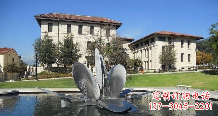 淄博不锈钢喷泉雕塑——美的象征