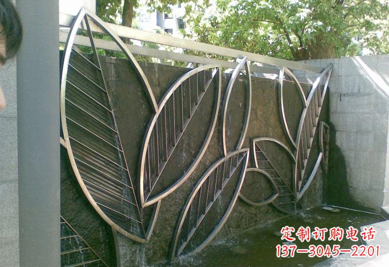 淄博不锈钢树叶雕塑——艺术与科技的完美结合