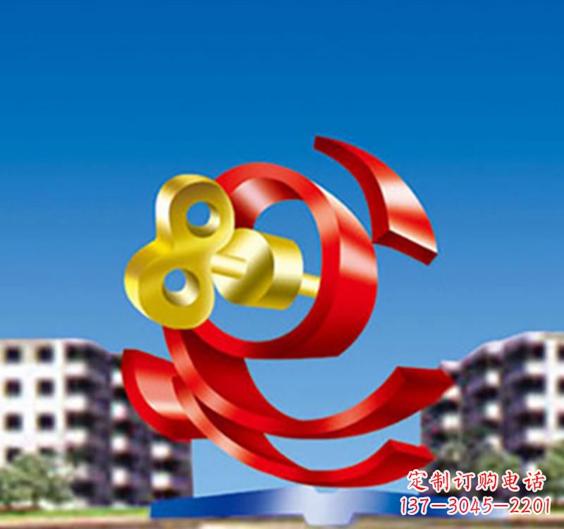 淄博不锈钢飘带雕塑给公园景观带来独特美感