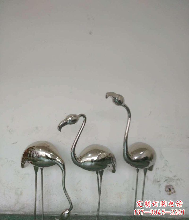 淄博不锈钢火烈鸟雕塑精美的艺术之作