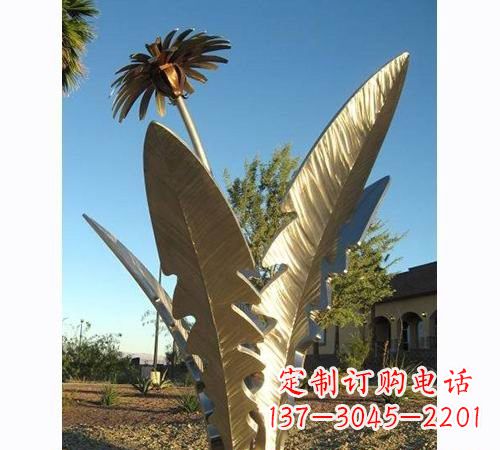 淄博不锈钢蒲公英雕塑——点缀公园美景