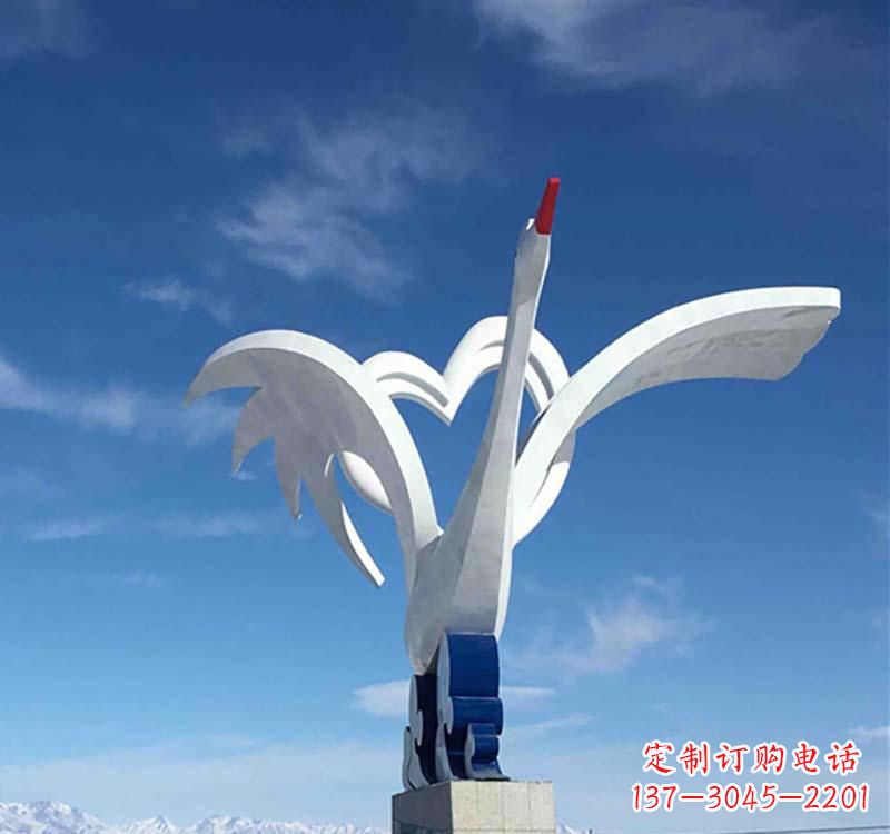 淄博仙鹤雕塑传承中国传统文化