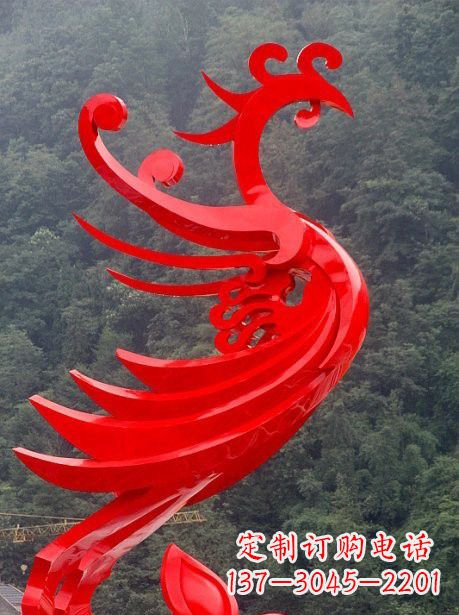 淄博不锈钢凤凰雕塑一次精美的艺术体验