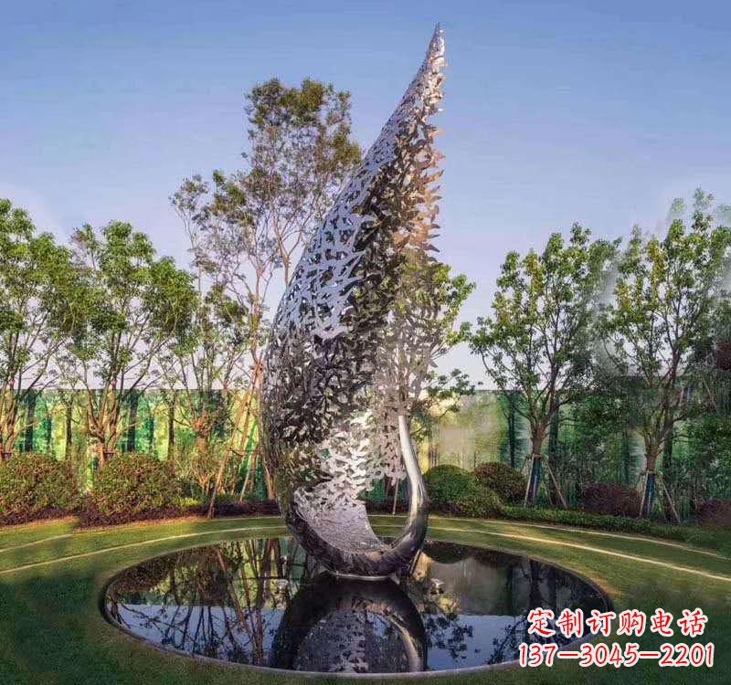 淄博不锈钢凤凰雕塑精美绝伦