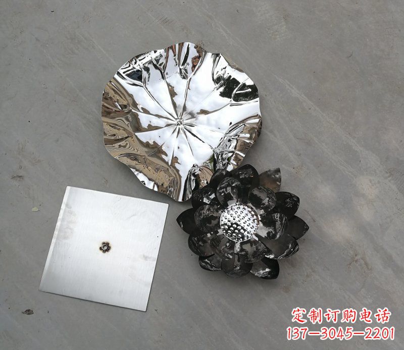 淄博不锈钢荷叶雕塑传承传统文化