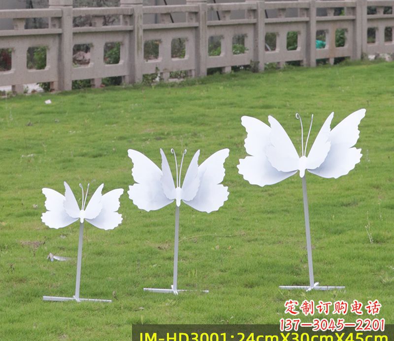 淄博不锈钢蝴蝶组合雕塑精美的艺术品
