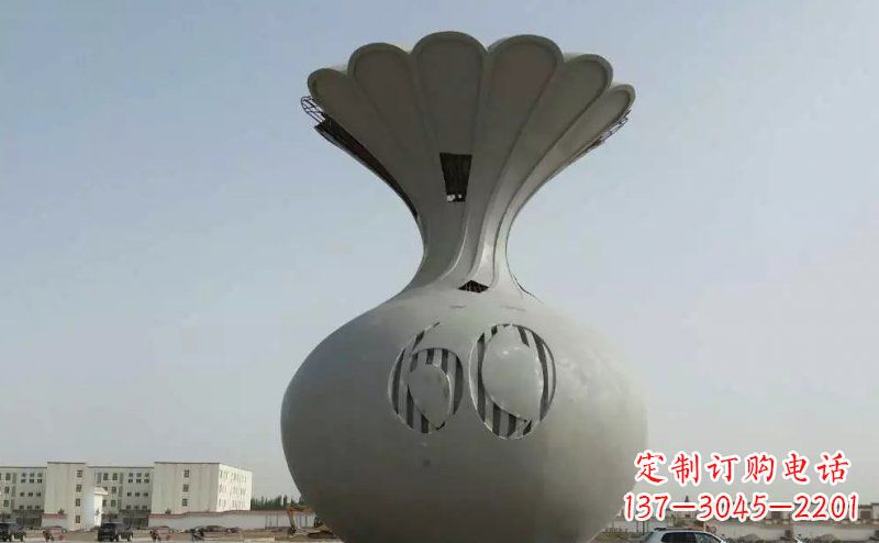 淄博不锈钢花篮雕塑精美绝伦