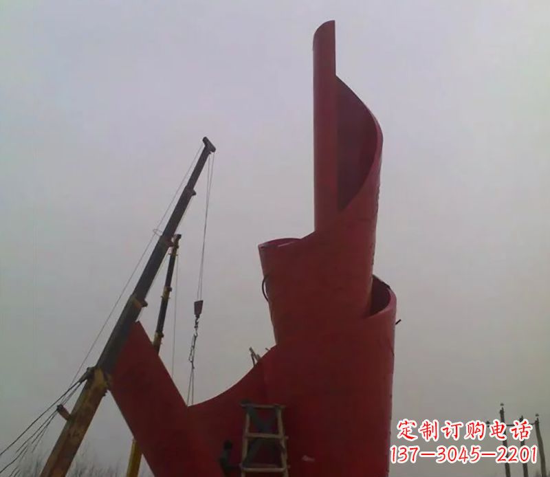淄博不锈钢火炬雕塑点燃社会进步的火炬