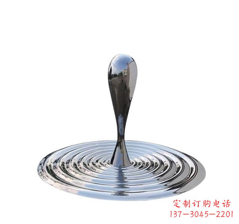 淄博不锈钢景区水滴雕塑精美绝伦