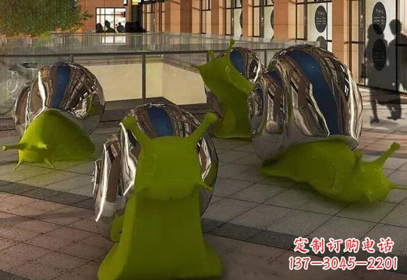 淄博不锈钢蜗牛雕塑融合现代技术与传统艺术