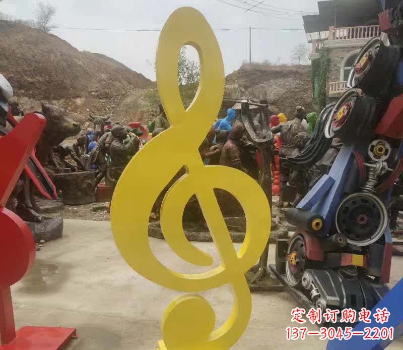 淄博不锈钢音符雕塑美丽而持久的艺术