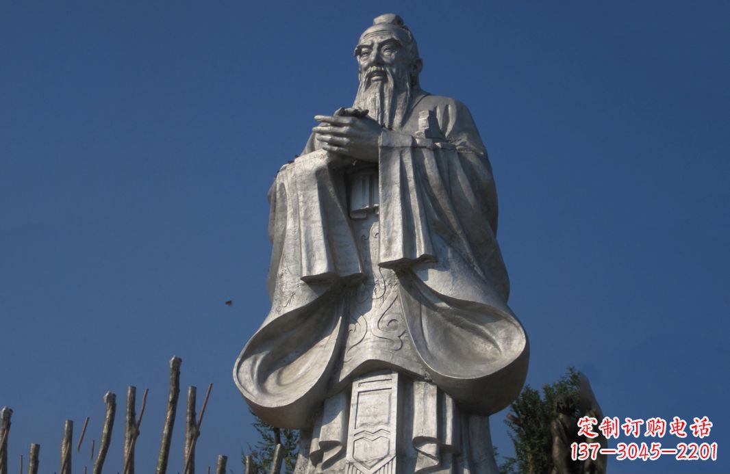 淄博不锈钢孔子人物雕塑——传承中华文化的精神象征