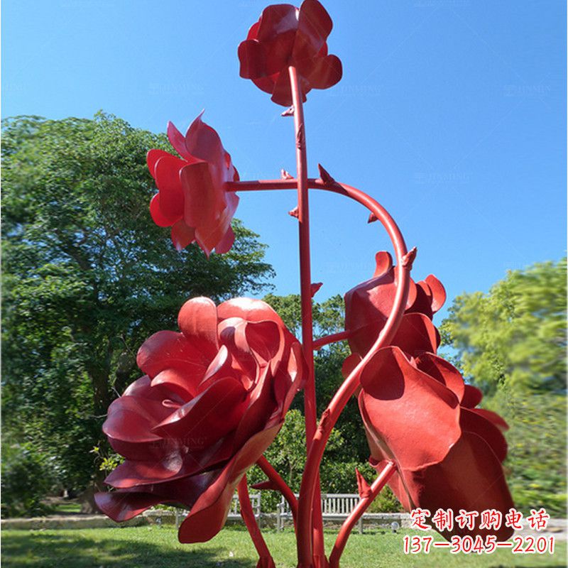 淄博玫瑰雕塑艺术的精美表达