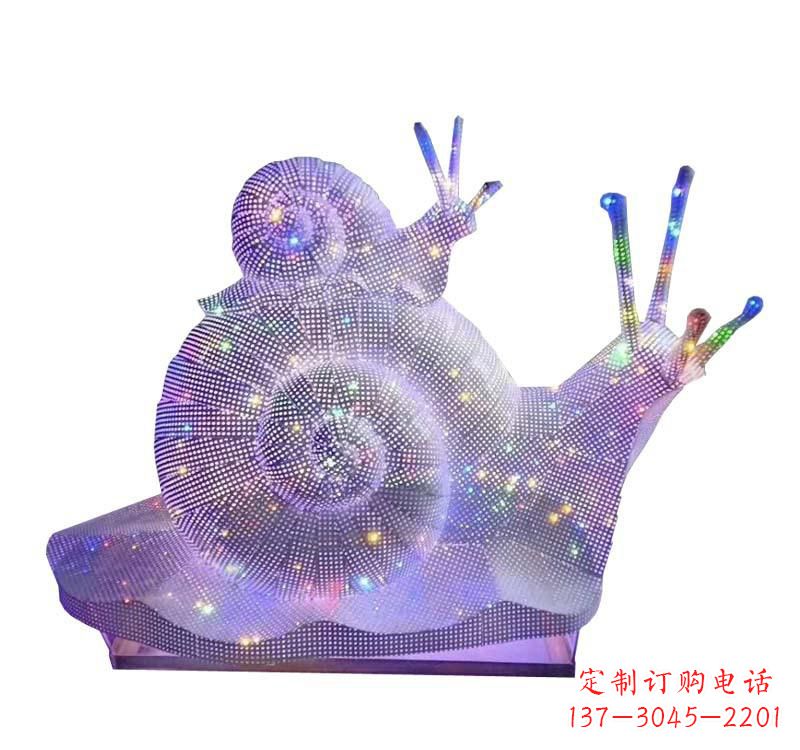 淄博不锈钢蜗牛雕塑一件精美的艺术品