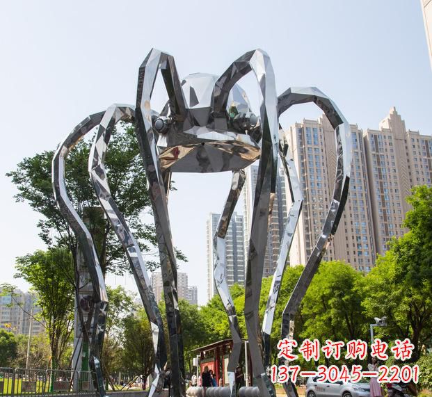淄博精致的不锈钢螃蟹雕塑