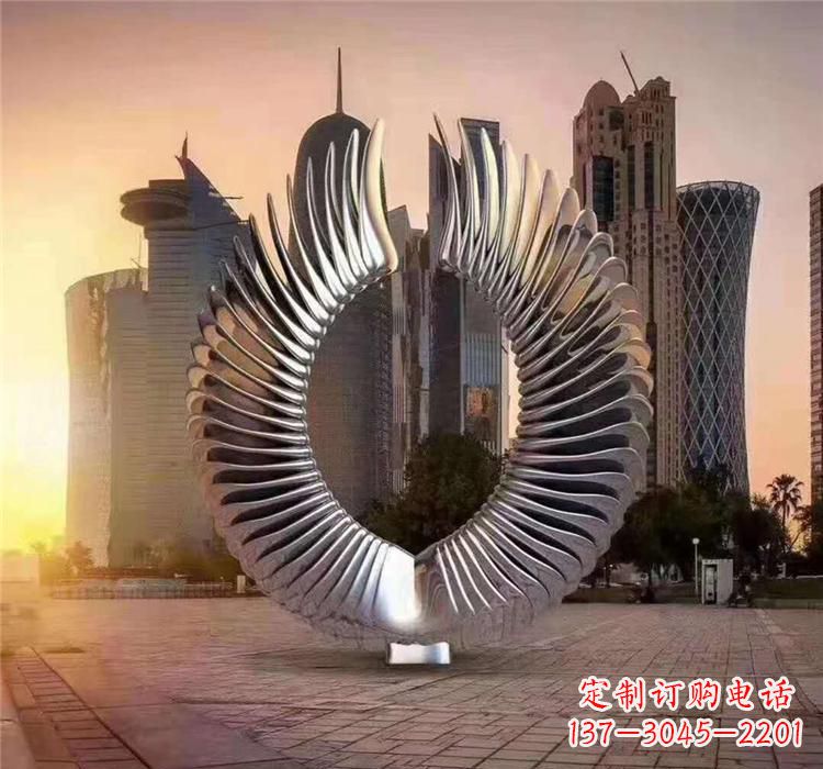 淄博不锈钢喷泉雕塑灵动的艺术美学