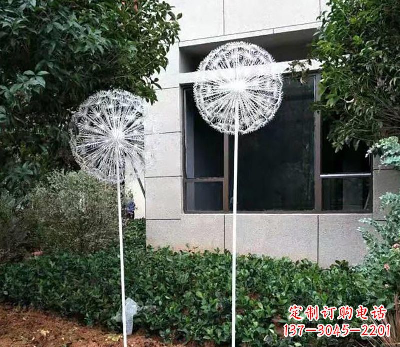淄博不锈钢蒲公英雕塑绚丽多彩