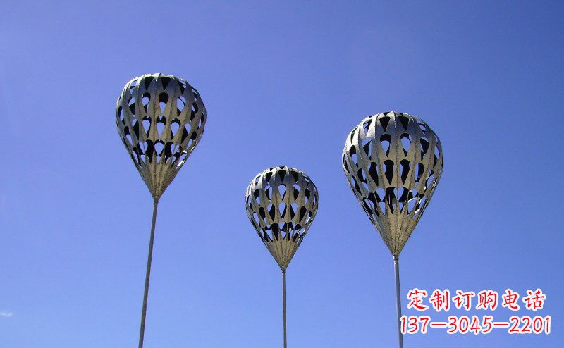 淄博不锈钢气球雕塑把美丽带回大自然