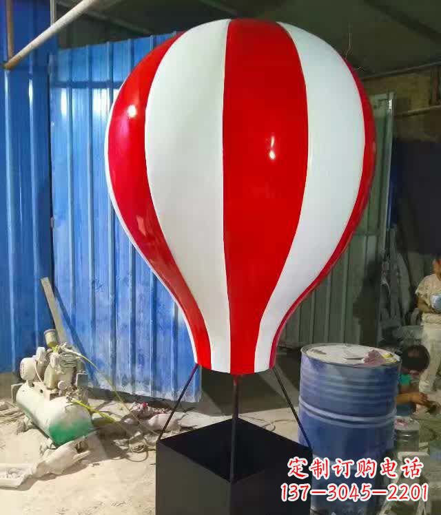 淄博新题目美丽的不锈钢气球雕塑