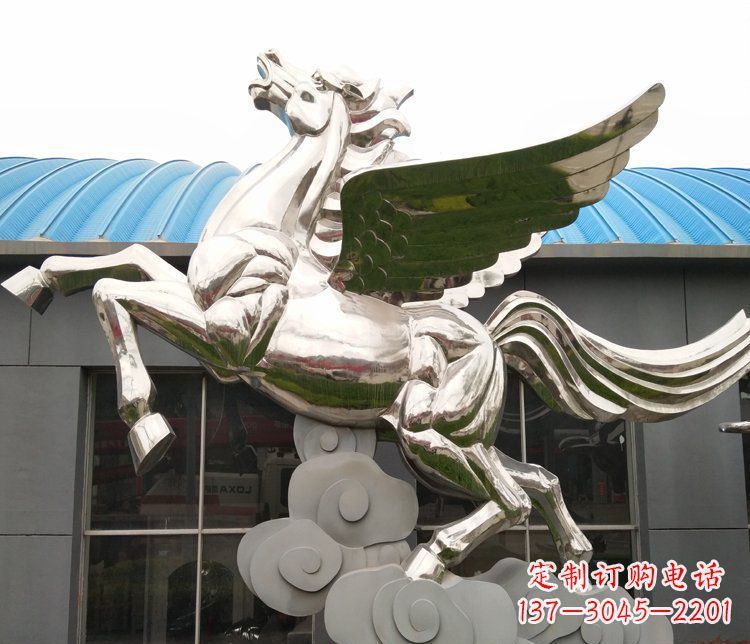 淄博不锈钢踏云飞马——给城市带来动感与灵气