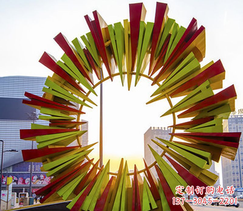 淄博绚烂太阳,精美不锈钢太阳花雕塑