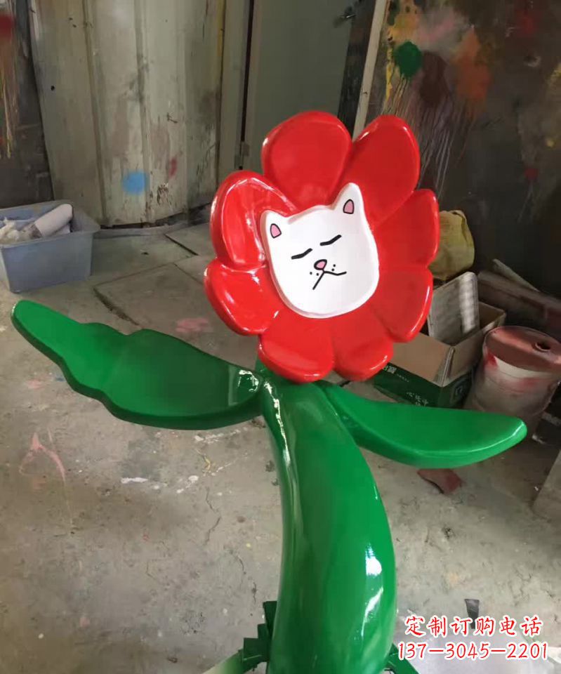 淄博不锈钢太阳花雕塑美丽的景观装饰
