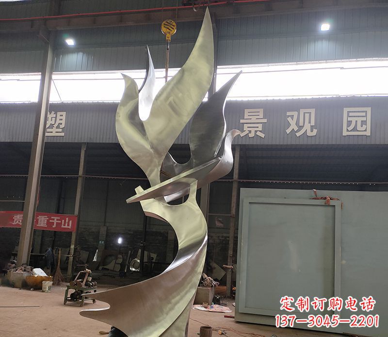 淄博不锈钢天鹅雕塑传承自然之美