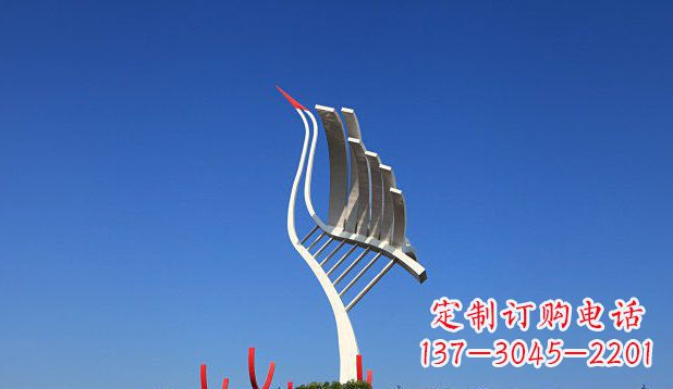 淄博不锈钢天鹅丹顶鹤仙鹤雕塑