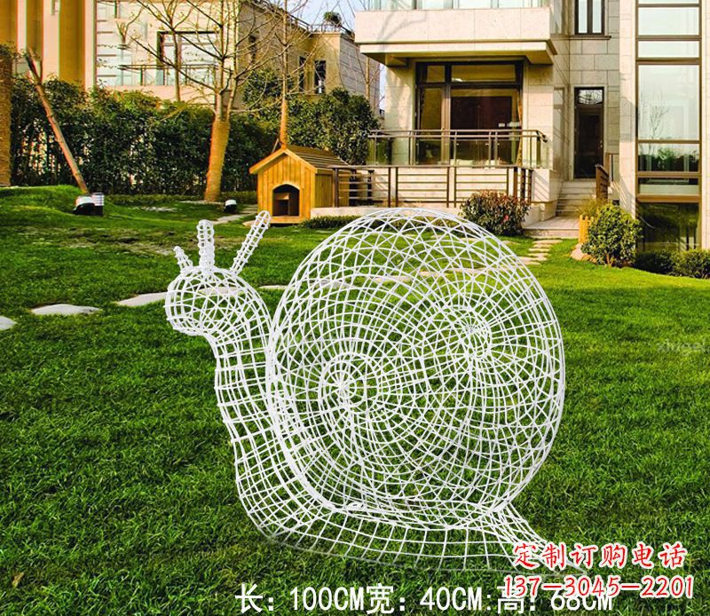 淄博不锈钢蜗牛雕塑进化的象征