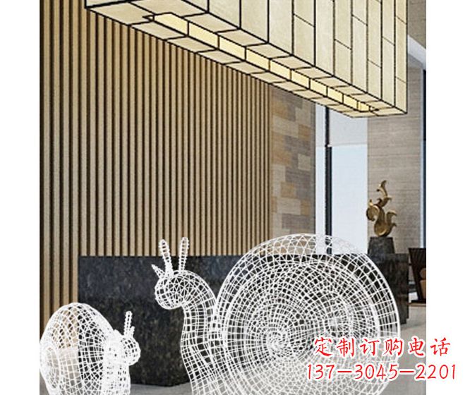 淄博不锈钢蜗牛雕塑精致多姿