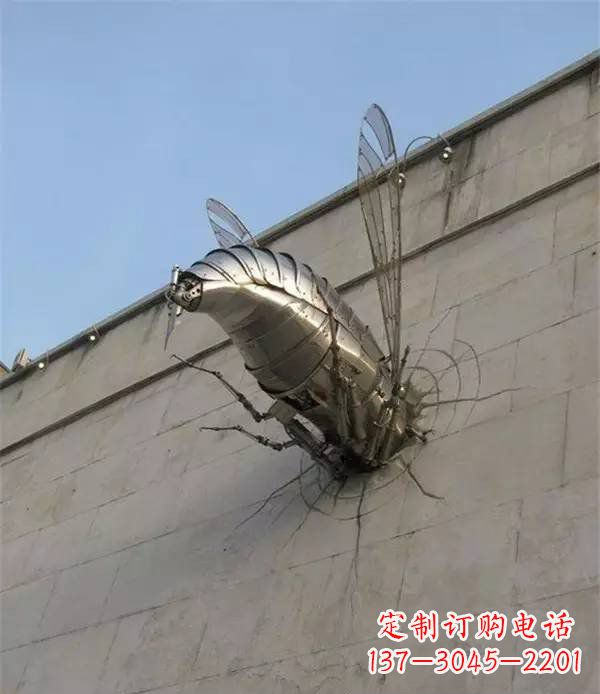 淄博美丽的不锈钢无头动物雕塑