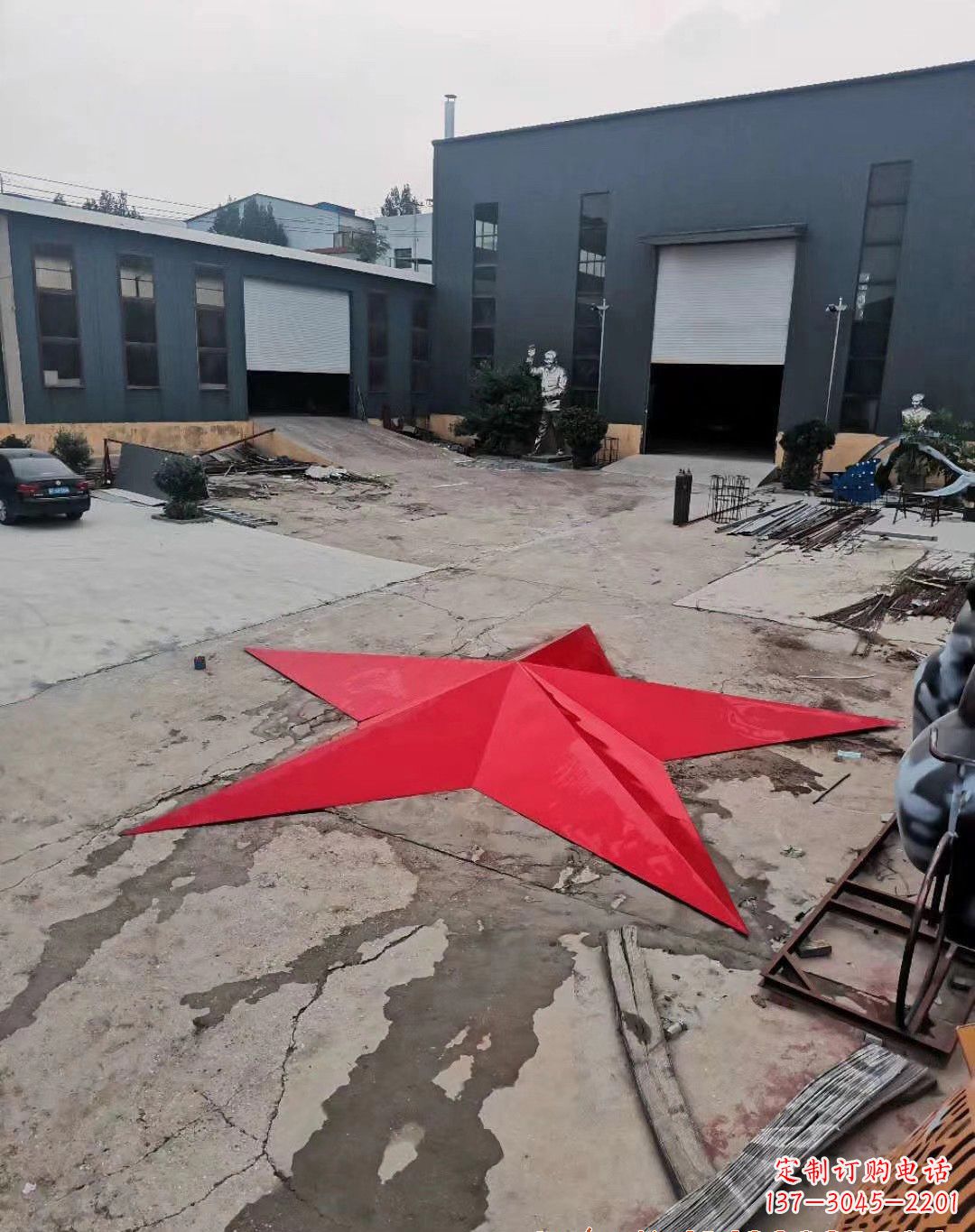 淄博五角星的魅力不锈钢景观雕塑
