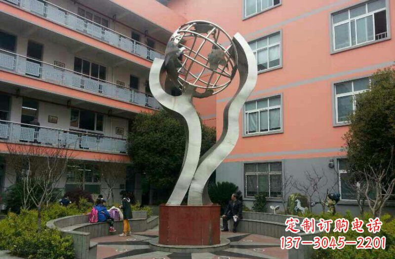 淄博不锈钢地球雕塑传承世界文化