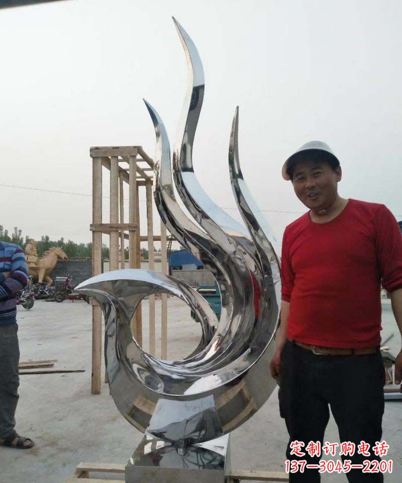 淄博不锈钢艺术之美——凤凰雕塑
