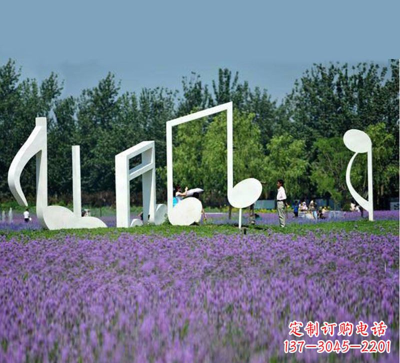 淄博不锈钢音符雕塑音乐与艺术的完美结合