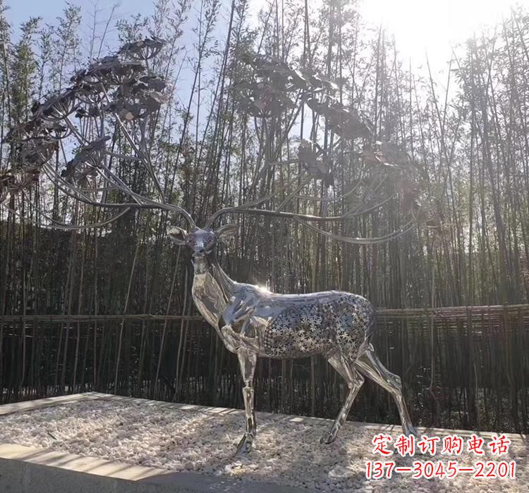 淄博不锈钢动物雕塑精美的艺术作品